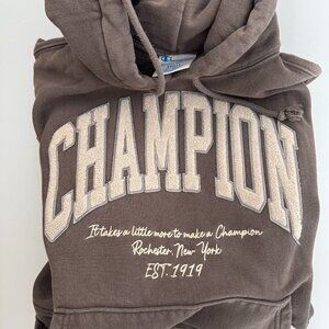 PacSun SweatShirt / Hoodie - Champion-  Brown - Unisex - Size Small